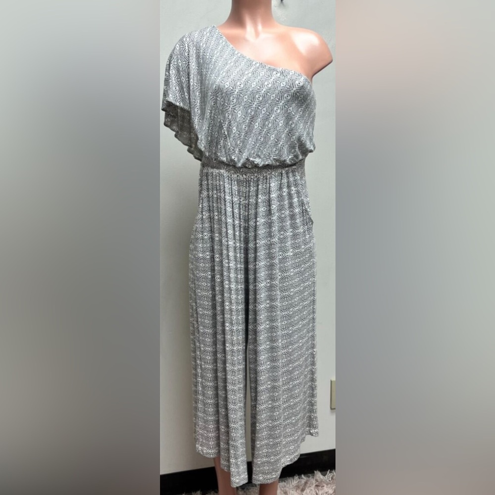 ANTHROPOLOGIE MAEVE One Shoulder Jamie Wide-Leg Jumpsuit Size XS /S - Picture 4 of 5